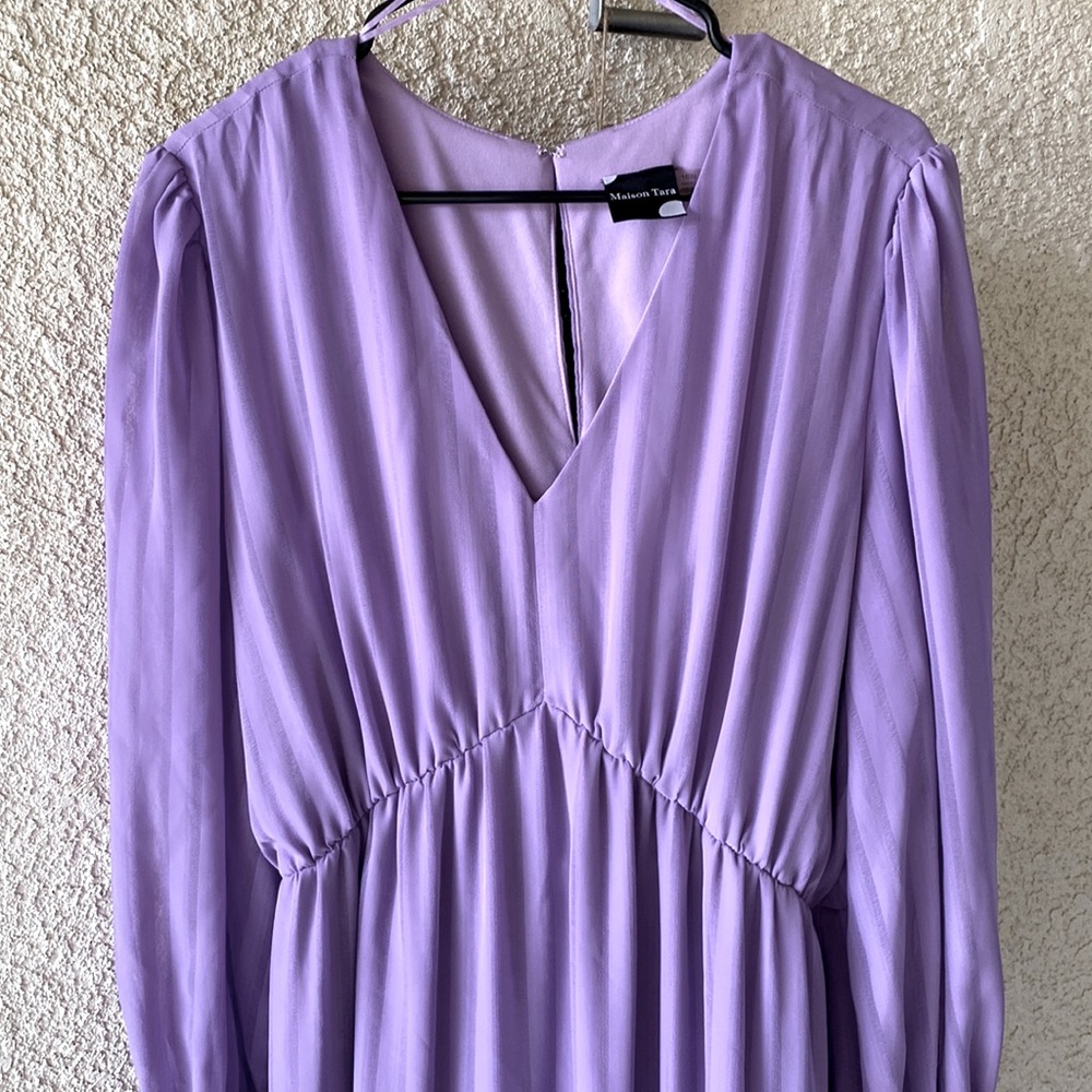 Madison Tara tiered purple dress